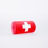 Repsband mit Schweizerkreuz gestickt, Modell 3121.2 / Ruban soie côtelée Suisse, modèle 3121.2