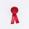 Rosette, ø 4 cm, mit bedruckten Schleifen, Modell 1305.1 / Rosace, ø 4 cm avec rubans imprimés, modèle 1305.1