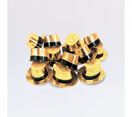 Gold-Zylinder (25 Stück), Modell 72 / Hauts-de-forme or (25 pièces), modèle 72