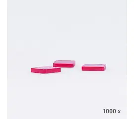 Abdeckplättli rot, viereckig (1000 Stück), Modell 6031 / Pions de loto rouges, carrés (1000 pièces), modèle 6031