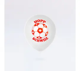 Ballone weiss «Hopp Schwiiz» (100 Stück), Modell 415 / Ballons blancs « Hopp Schwiiz » (100 pièces), modèle 415