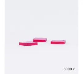 Abdeckplättli rot, viereckig (5000 Stück), Modell 6031 / Pions de loto rouges, carrés (5000 pièces), modèle 6031