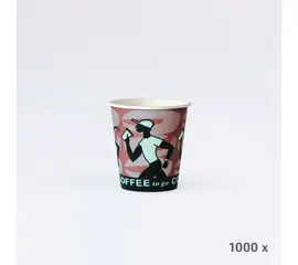 Kaffeebecher bedruckt, 1 dl 4oz (1000 Stück), Modell 595.1 / Gobelet à café avec impression, 1 dl 4oz (1000 pièces), modèle 595.1