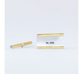 Röllchenlose ganz in gold, nummeriert (50 Stück), Modell 860.1_offen / Papillotes de couleur or, numérotées (50 pièces), modèle 860.1_ouvert