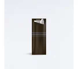 Bestecktaschen / Besteckbeutel Black (350 Stück pro Box), Modell FIT267 / Pochette à couverts noire (350 par carton), modèle FIT267