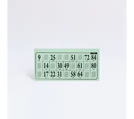 Lottoblätter zum einmaligen Gebrauch (100 Stück), Modell 6002 / Cartons de loto à usage unique (100 pièces), modèle 6002