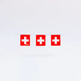 Fahnenkette Plastik Schweiz, Modell 781 / Guirlande du drapeau suisse en plastique, modèle 781