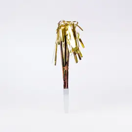 Tröte mit Fransen gold (6 Stück), Modell 136 / Trompettes avec franges or (6 pièces), modèle 136