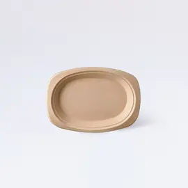 Duni Teller oval, braun (50 Stück), Modell 157179 / Assiette ovale Duni, brun (50 pièces), modèle 157179