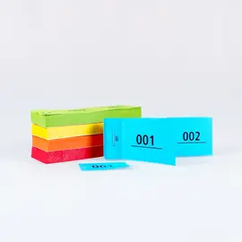 Doppelnummern-Block Nr. 1 – 500, Modell 462 / Bloc de tickets doubles, numérotés de 1 à 500, modèle 462