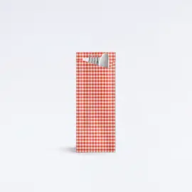 Bestecktaschen / Besteckbeutel PicNic Red (350 Stück pro Box), Modell P-FIT269 / Pochette à couverts pique-nique rouge (350 par carton), modèle P-FIT269