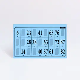 Jumbo Lottokarte  29 x 18,8 cm, Modell 6005 / Carton de loto en format jumbo 29 x 18,8 cm, modèle 6005