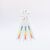 Flots mit 3 Schleifen, Druck 5-farbig / Flots avec 3 rubans, impression 5 couleurs