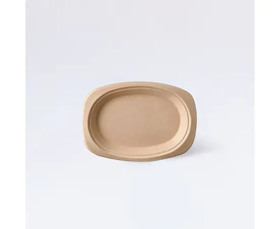 Duni Teller oval, braun (50 Stück), Modell 157179 / Assiette ovale Duni, brun (50 pièces), modèle 157179
