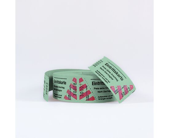 Eintrittsbillette in Rollenform, Rolle à 500 Billette, Modell 463 / Billets d'entrée sous forme de rouleau, rouleau de 500 billets, modèle 463