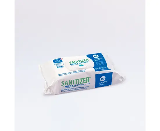 Desinfektionstücher Sanitizer (80 Stück) / Lingettes désinfectantes Sanitizer (80 pièces)