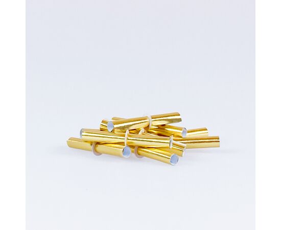Röllchenlose ganz in gold, 1 Gratislos (50 Stück), Modell 860.2 / Papillotes de couleur or, 1 billet gratuit (50 pièces), modèle 860.2