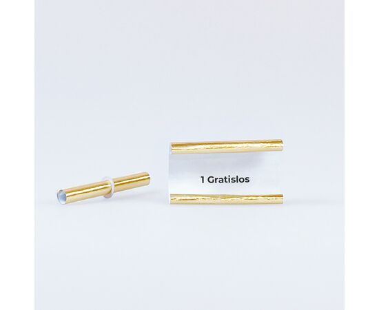 Röllchenlose ganz in gold, 1 Gratislos (50 Stück), Modell 860.2 / Papillotes de couleur or, 1 billet gratuit (50 pièces), modèle 860.2