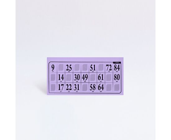 Lottokarten 14,5 x 7,2 cm - plastifiziert (100 Stück), Modell 6001 / Cartons de loto 14,5 x 7,2 cm - plastifiés (100 pièces), modèle 6001