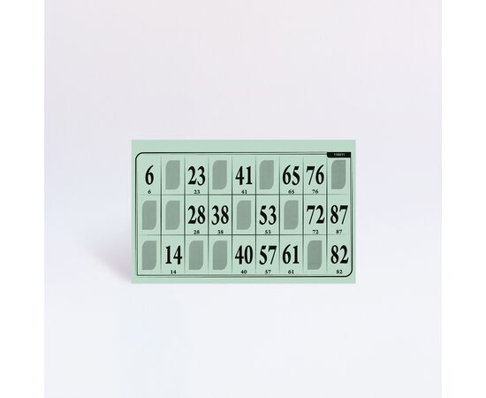 Lottokarten Grossformat 19,2 x 9,6 cm (100 Stück), Modell 6008 / Cartons de loto grand format 19,2 x 9,6 cm (100 pièces), modèle 6008